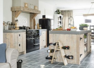 RestyleXL Landelijke keuken met betonnen aanrechtblad - RestyleXL