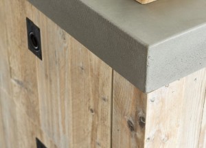 RestyleXL Landelijke keuken met betonnen aanrechtblad