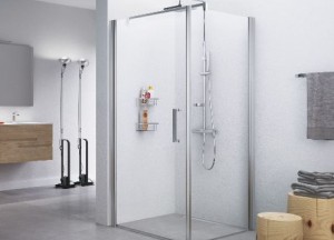 Novellini douche draaideur met zijwand - Novellini