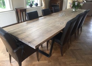 Woodindustries eiken houten eettafel op maat