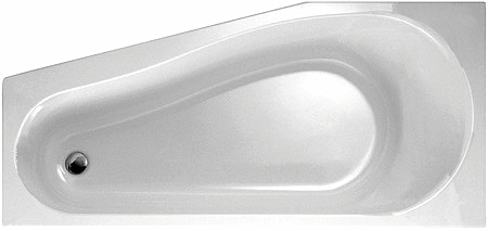 Geberit Renova asymmetrische baden