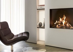 Kalfire GP65/55C gesloten gashaard - hoekmodel - Kalfire Fireplaces