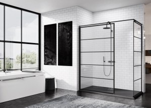 Kuadra H met zwart lijnenmotief