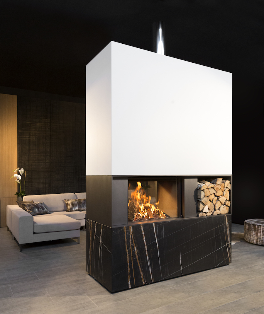 Kalfire W80/52T gesloten houthaard - tunnelmodel