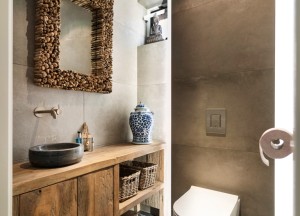 RestyleXL eiken meubel in toilet - RestyleXL