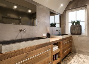 RestyleXL badkamermeubel eiken hardsteen - RestyleXL