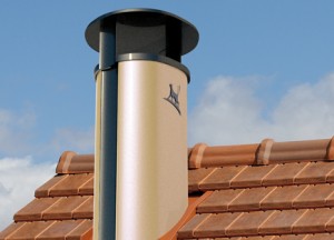 Schoorsteen voor moderne woning