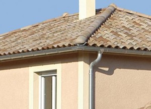 Vierkante schoorsteen nieuwbouw