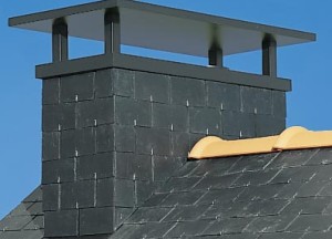 Rechthoekige nok schoorsteen