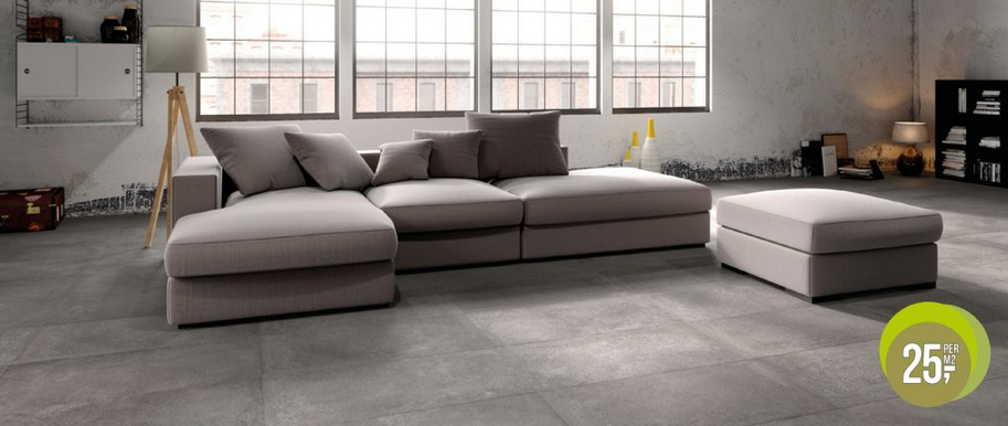 Industriële tegel betonlook