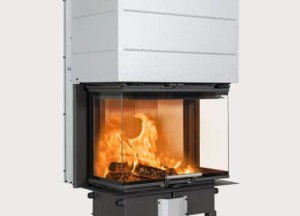 Inbouwhaard met liftdeur