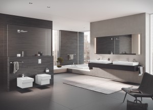 Badkamer met vierkante vormen - Grohe
