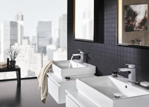 Badkamer met vierkante vormen
