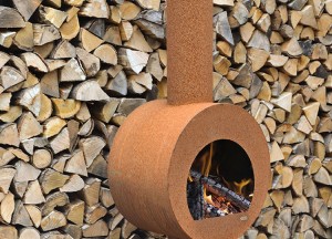 Tuinhaard met dubbele achterwand - Zeno Products