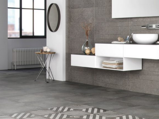 Tegel "kleed" in badkamer