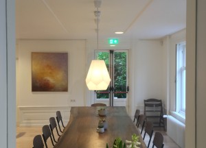 Teakhouten suar boomstamtafel - Woodindustries