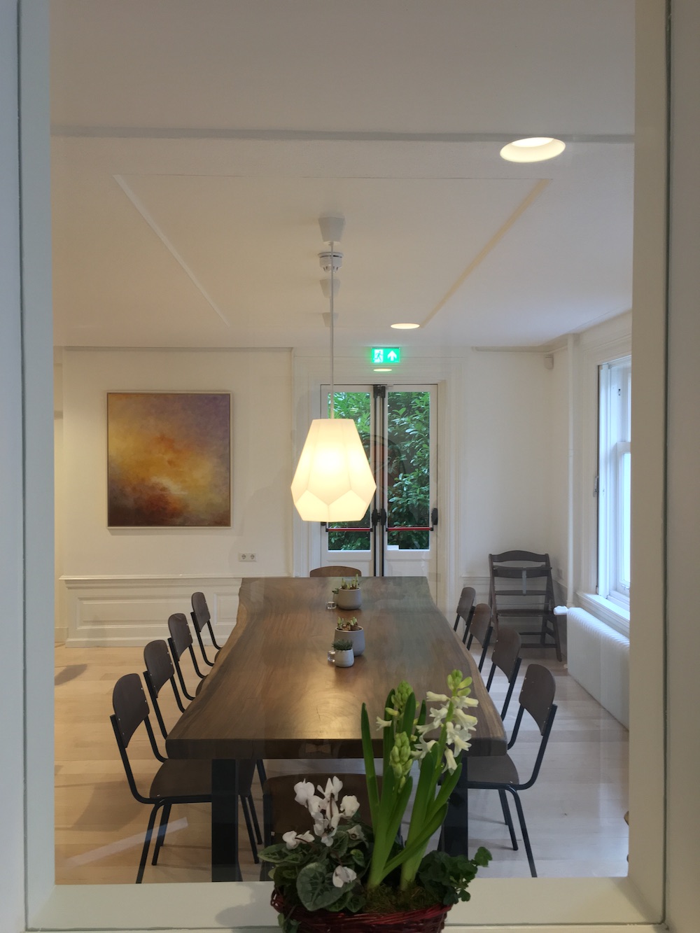 Teakhouten suar boomstamtafel