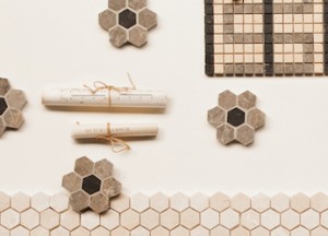 Mozaïektegels van marmer