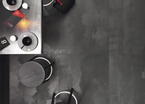 Industriele metallook tegels