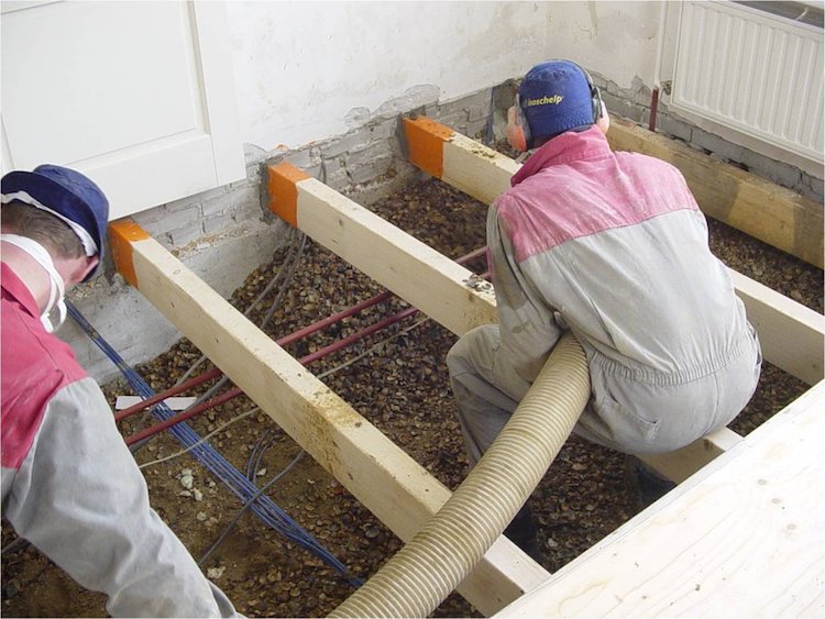 Vloerisolatie zonder ventilatie