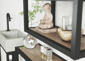 Primabad Badkamermeubelen Mat zwarte frames