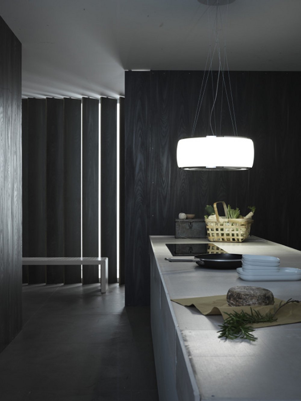 Eiland afzuigkap Soffio recirculatie