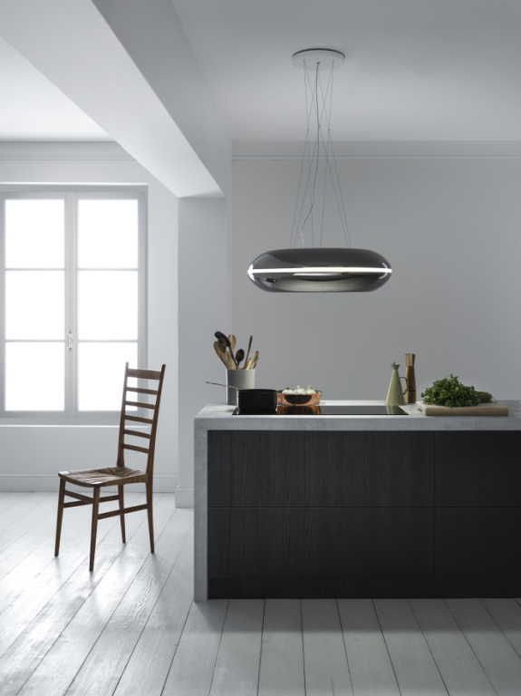 Eiland afzuigkap Loop recirculatie