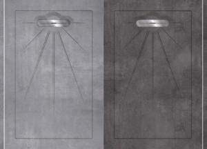 Grote douchetegel met betonlook - Douglas and Jones