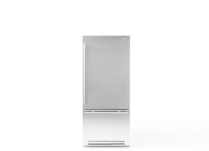 Koelkast met wit aluminium interieur