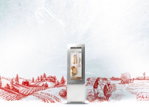 Koeler voor wijn, kaas en ham - Fhiaba