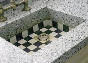 Keuken werkblad terrazzo - Dekker Zevenhuizen