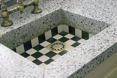 Keuken werkblad terrazzo