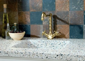 Keuken werkblad terrazzo