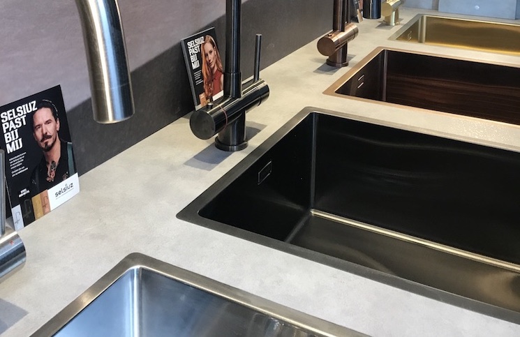 Vlak inbouw spoelbak 