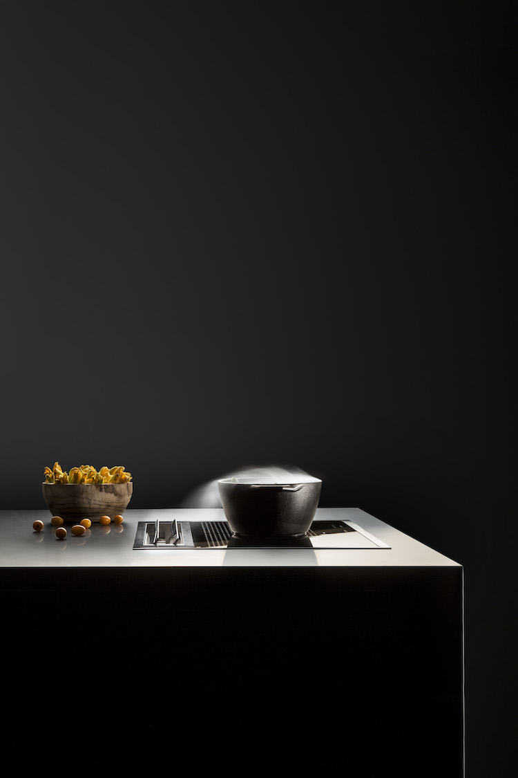 Kookplaat met geintegreerde afzuiging