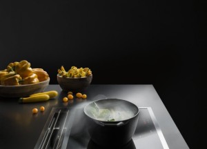 Kookplaat met geintegreerde afzuiging