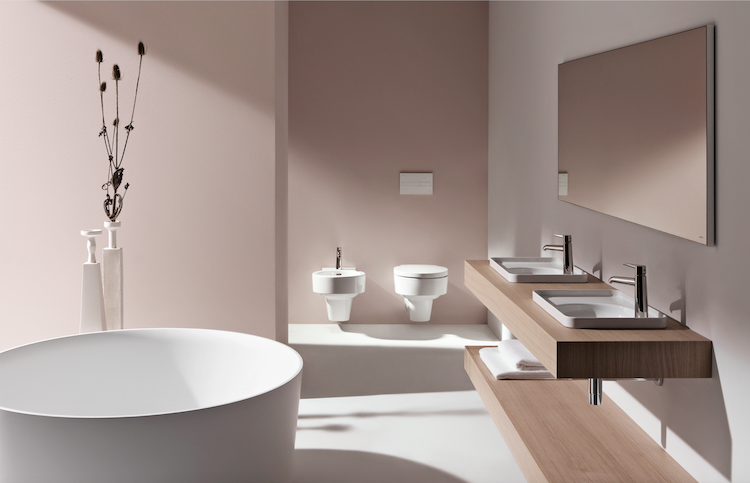 Badkamer keramiek met ronde vorm