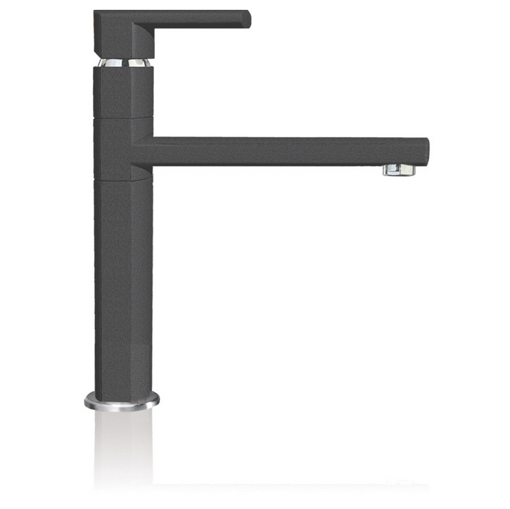 Mat zwarte keukenkraan