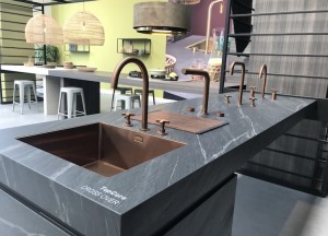 Trendy Spoelbak in goud