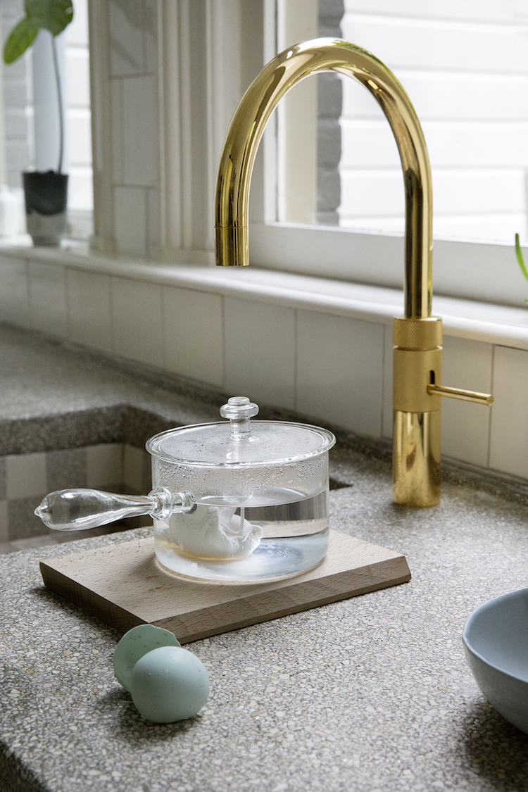 Gouden kokendwaterkraan