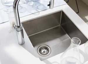 Kokendwaterkraan met flexibele uittrekslang