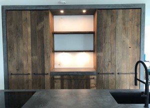 Oud eiken keuken met beton stuc - RestyleXL