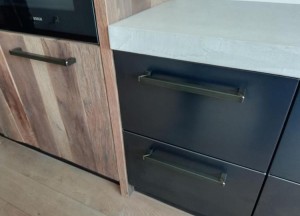 Industriële oud eiken keuken