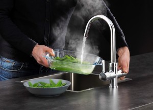 Draaibare kokendwaterkraan