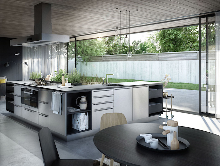 Kookeiland in L-vorm