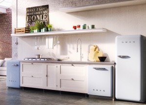 Integreerbare vaatwasser met retro look - Smeg