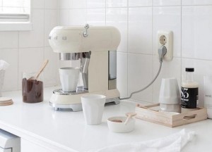 Espresso apparaat met klassieke look