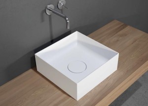 Vierkante waskom solid surface - 