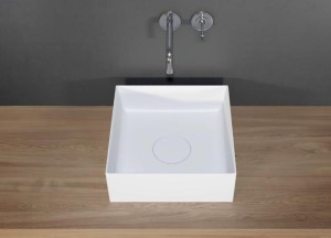 Vierkante waskom solid surface