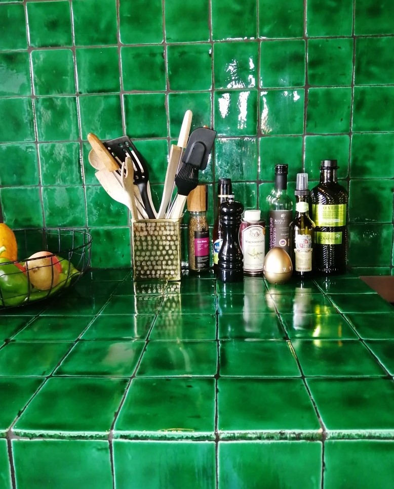 Trendkleur: Groen! Spaanse tegels in alle formaten!